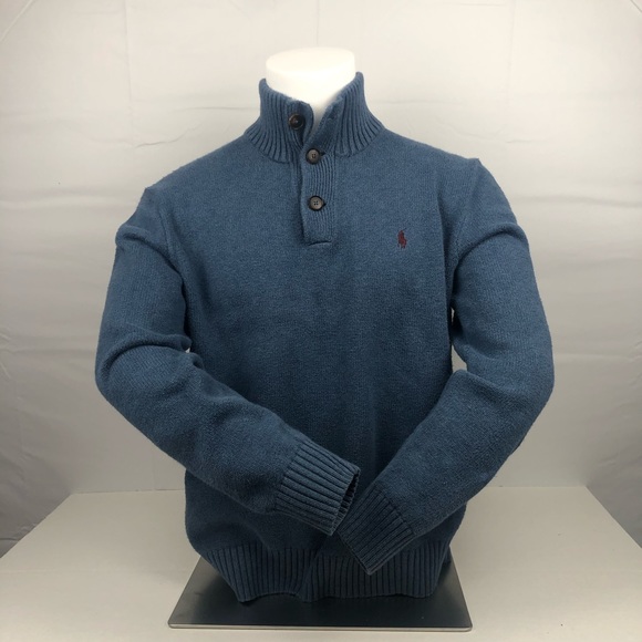 Ralph Lauren Other - Blue Ralph Lauren Button Up Cotton Soft Sweater